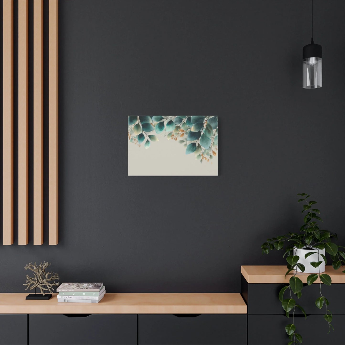 Tableau Détail des nervures dorées des feuilles