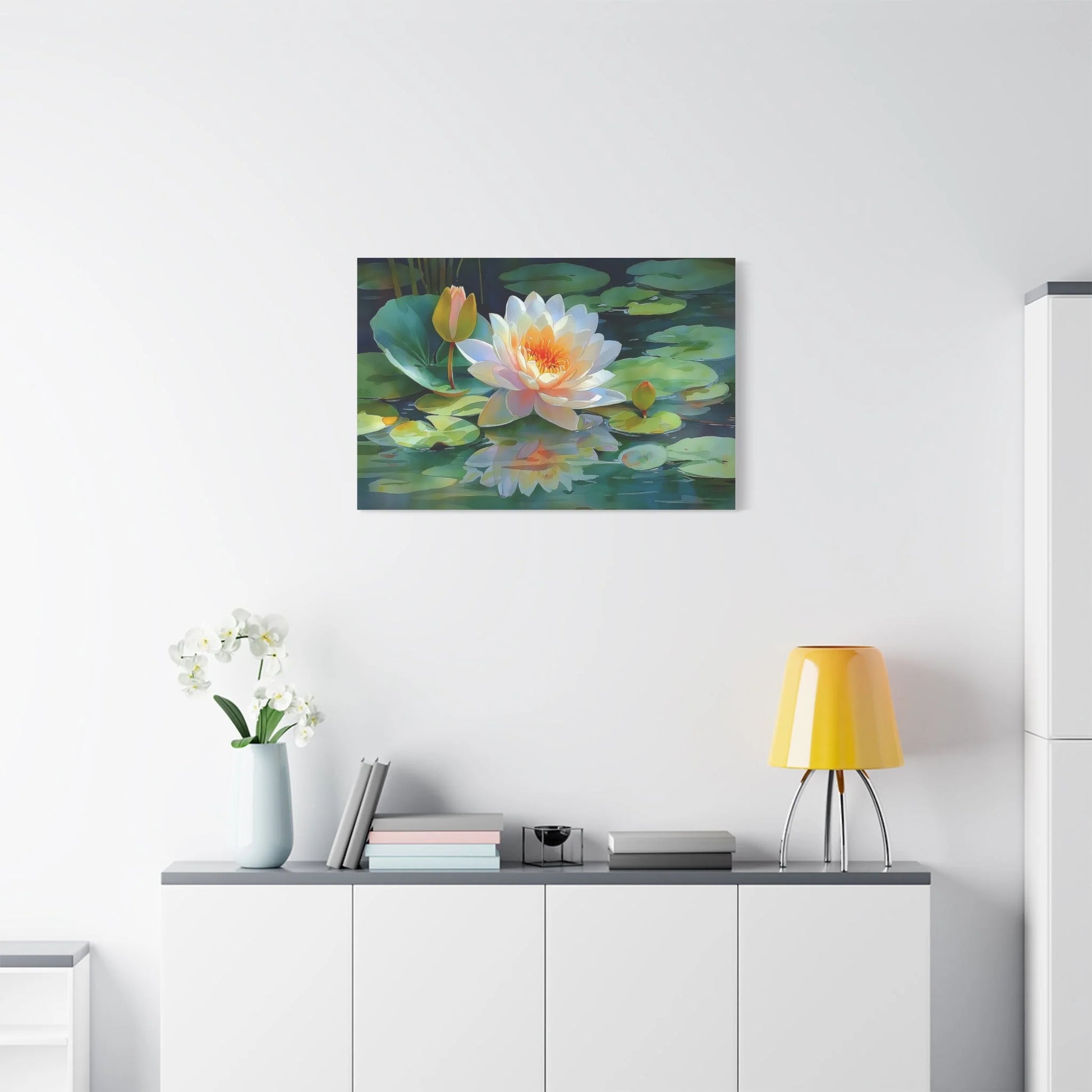Tableau Tableau lotus zen ambiance scandinave épurée