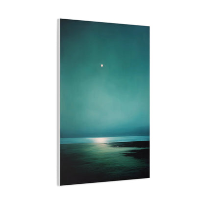 Tableau Clair de lune vert sauge châssis bois 3,81 cm
