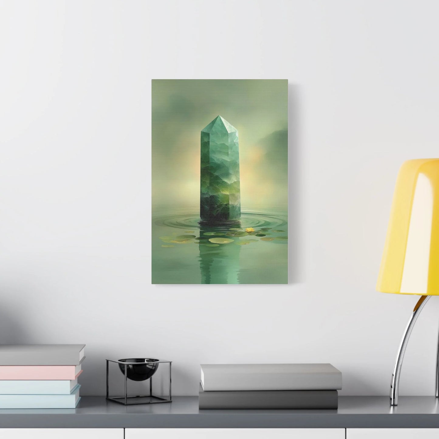 Tableau Pilier de jade dans un studio de yoga