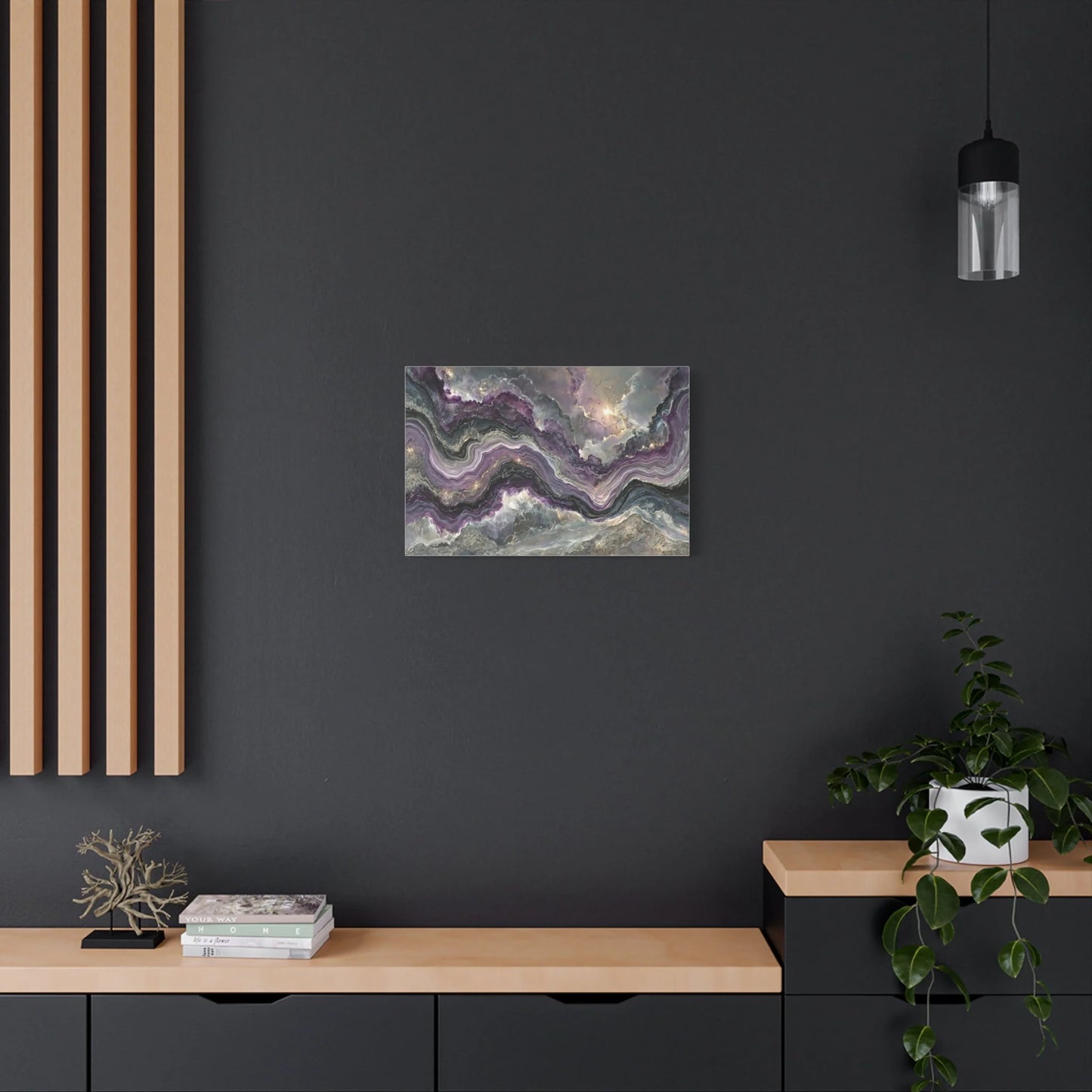 Tableau Détail des veines dorées serpentantes