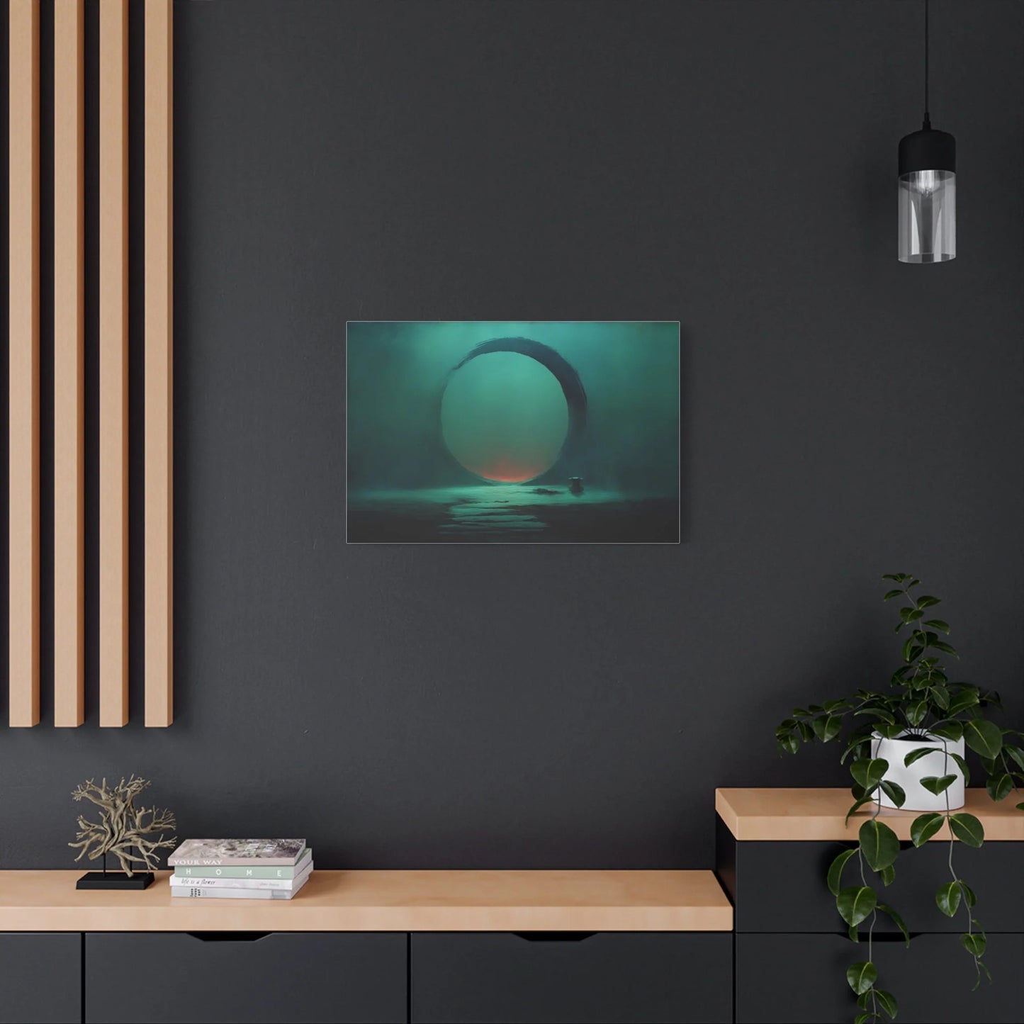 Tableau Cercle zen sur toile de coton 470 g/m²