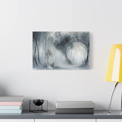 Tableau Forêt brume dans un bureau apaisé