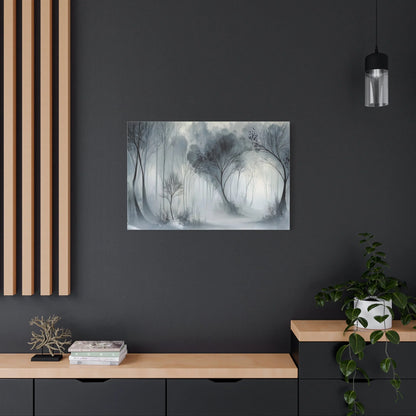 Tableau Forêt hivernale atmosphère Hokkaidō