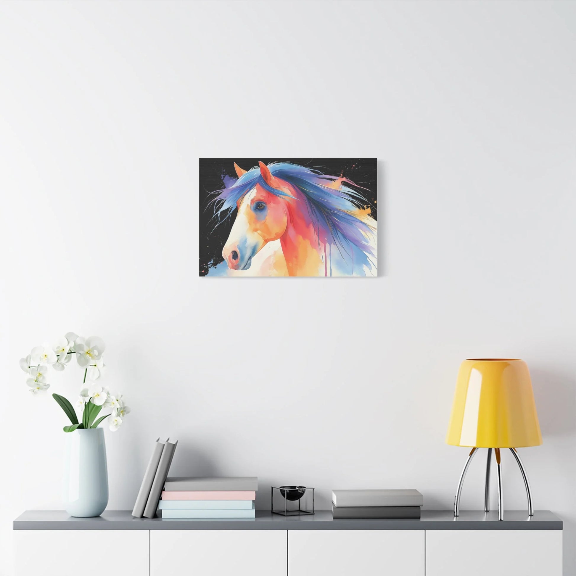 Ambiance créative - tableau aquarelle multicolore