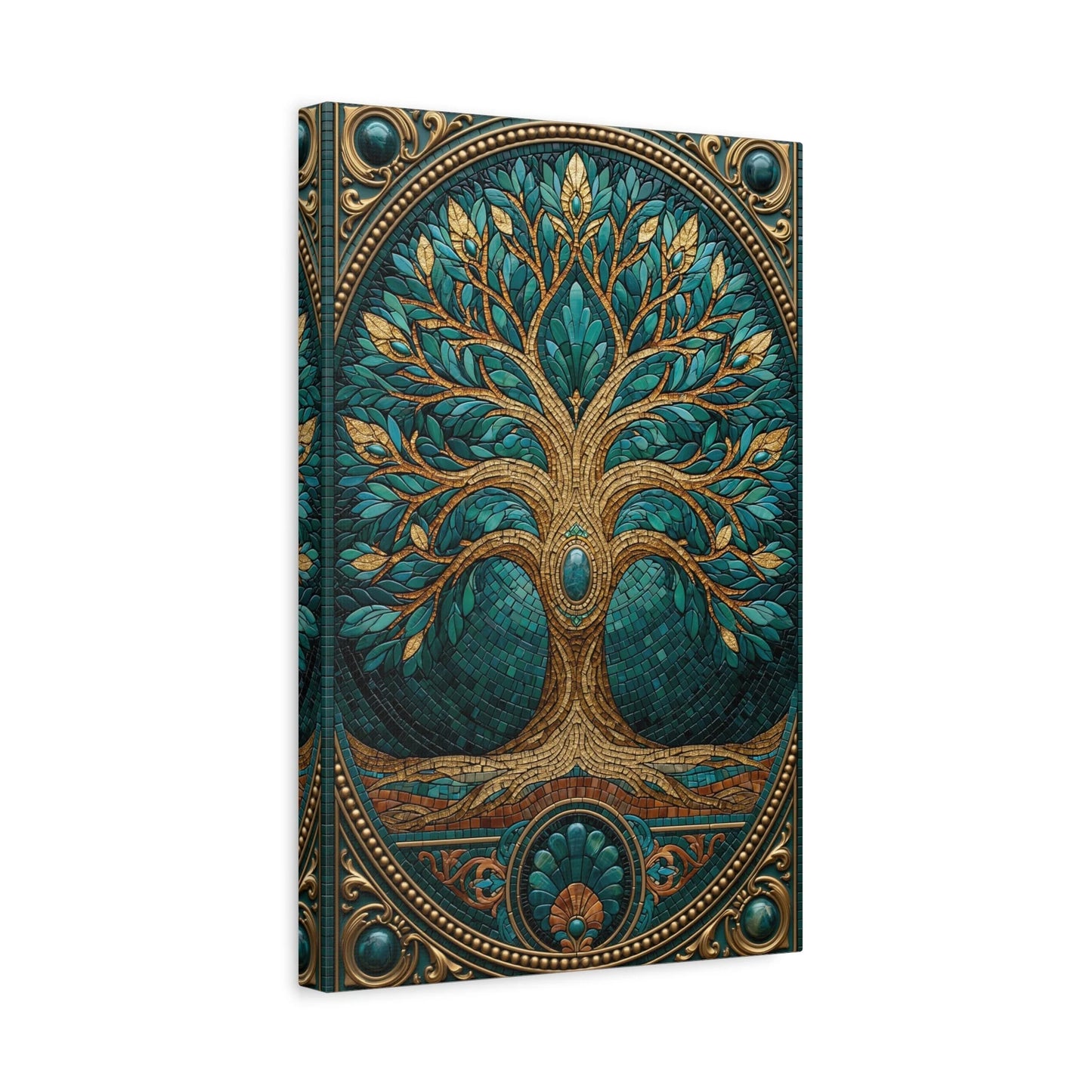 Tableau en Mosaïque Arbre de Vie - Racines Sacrées - ambiance chambre adolescent