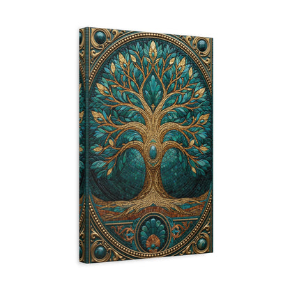 Tableau en Mosaïque Arbre de Vie - Racines Sacrées - ambiance chambre adolescent