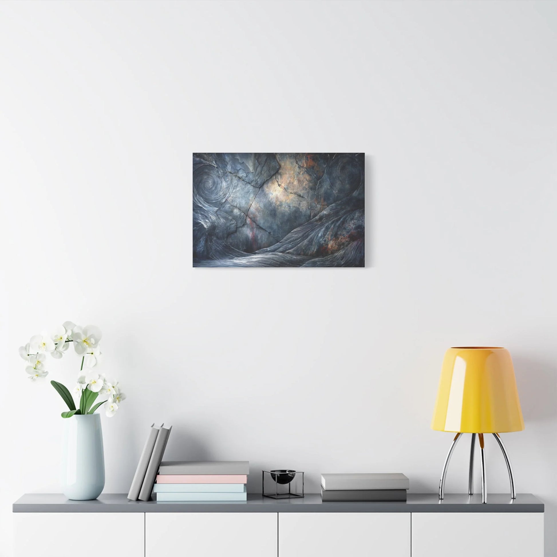 Tableau Anthracite esprit photographie minérale macro