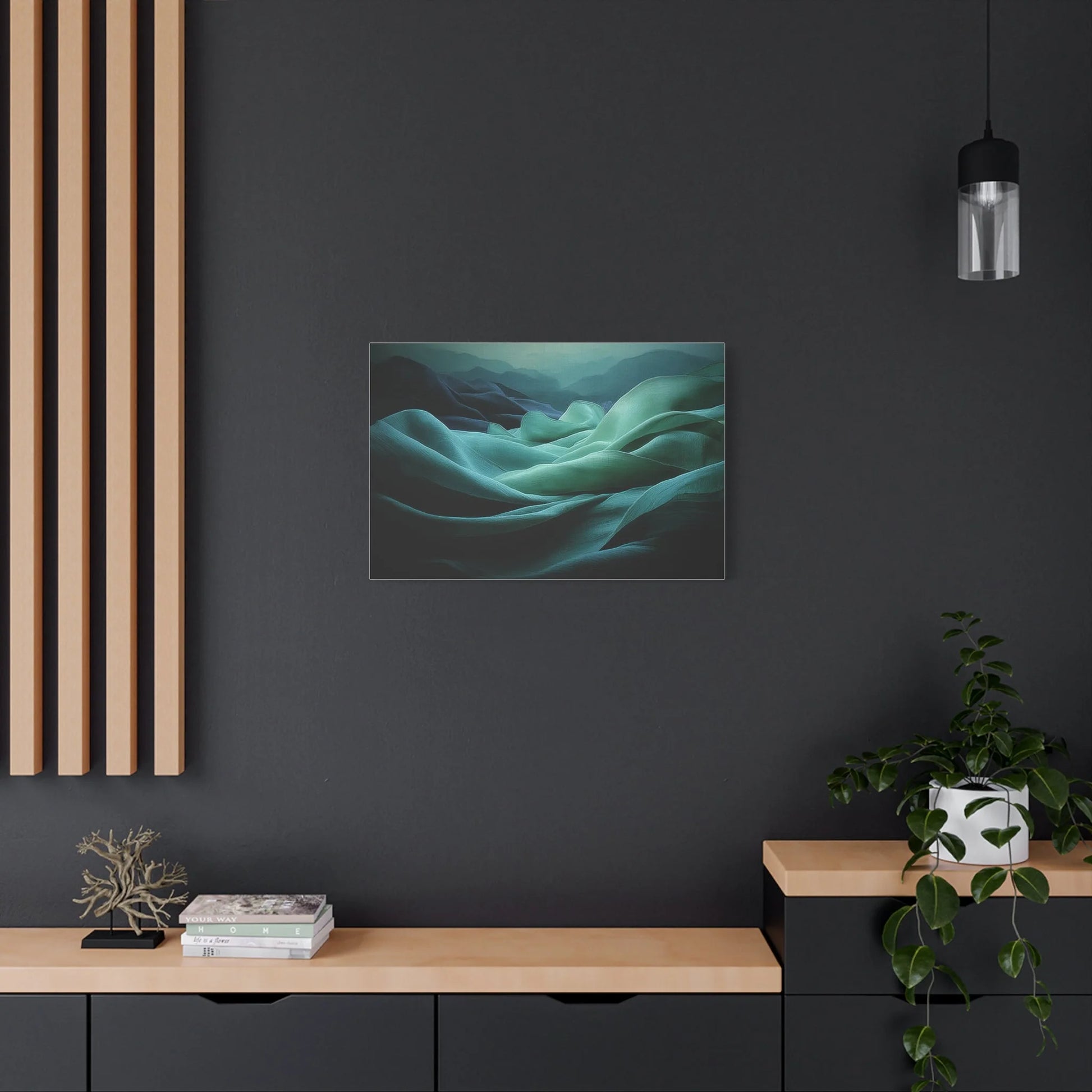 Tableau Drapés sur toile de coton 470 g/m²