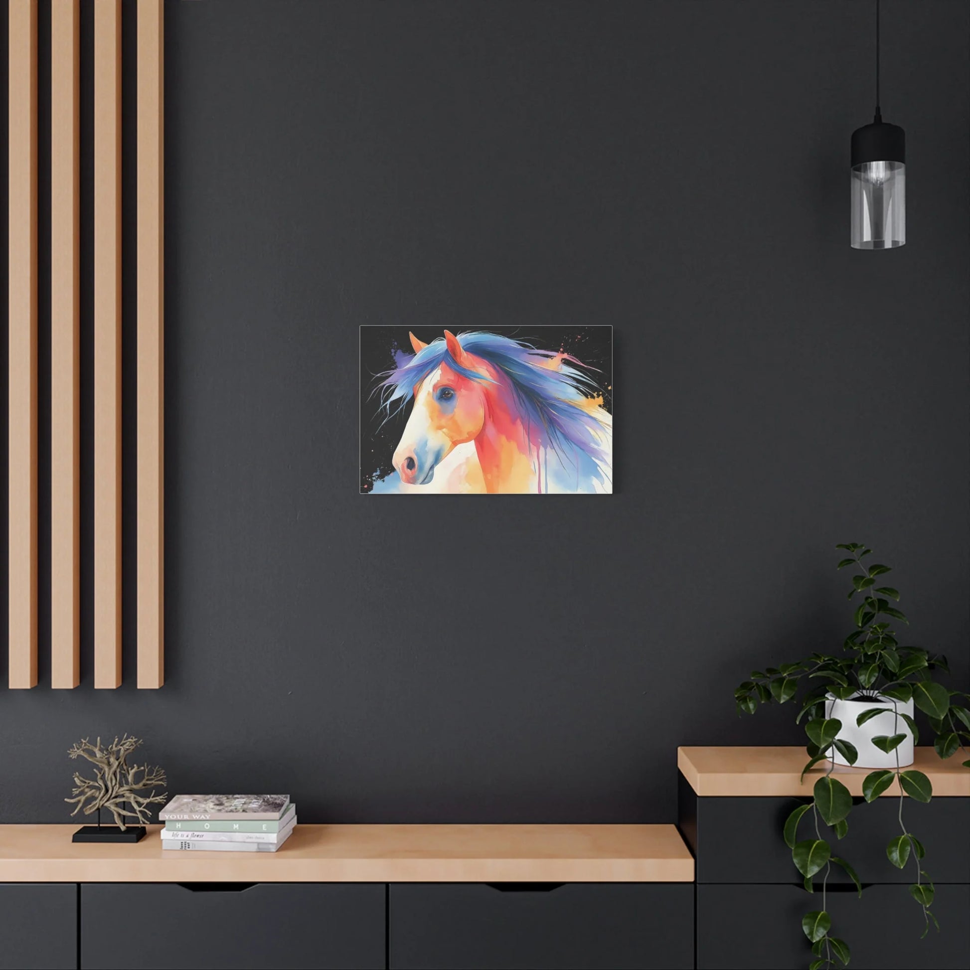 Atmosphère contemporaine - splash painting équestre