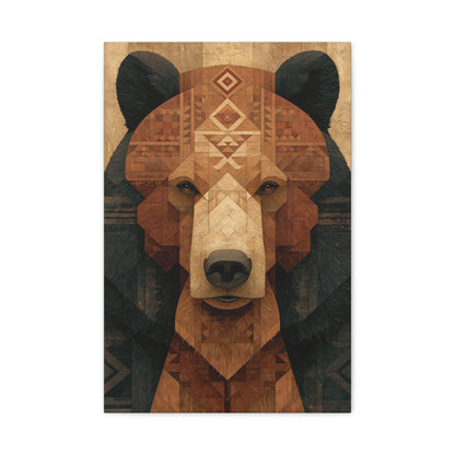 Tableau Ours Tribal Totem - Esprit Protecteur - format M