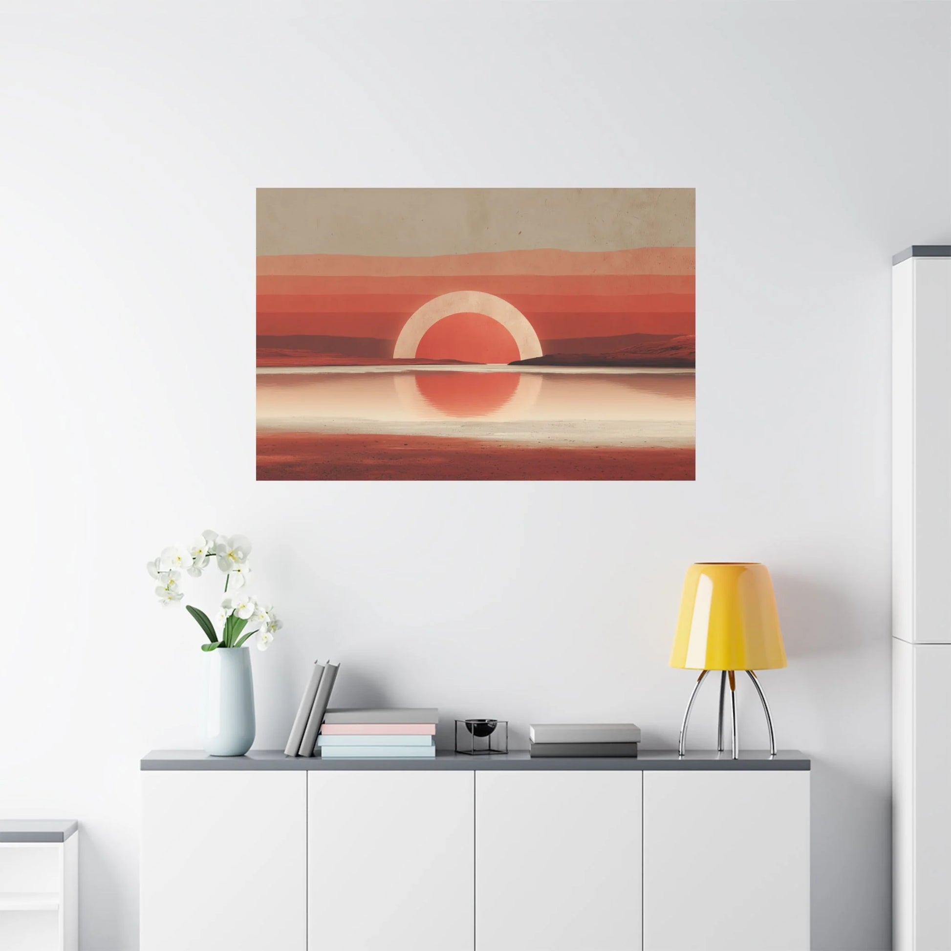 Tableau décoration murale terracotta — voûte format horizontal