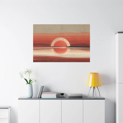 Tableau décoration murale terracotta — voûte format horizontal
