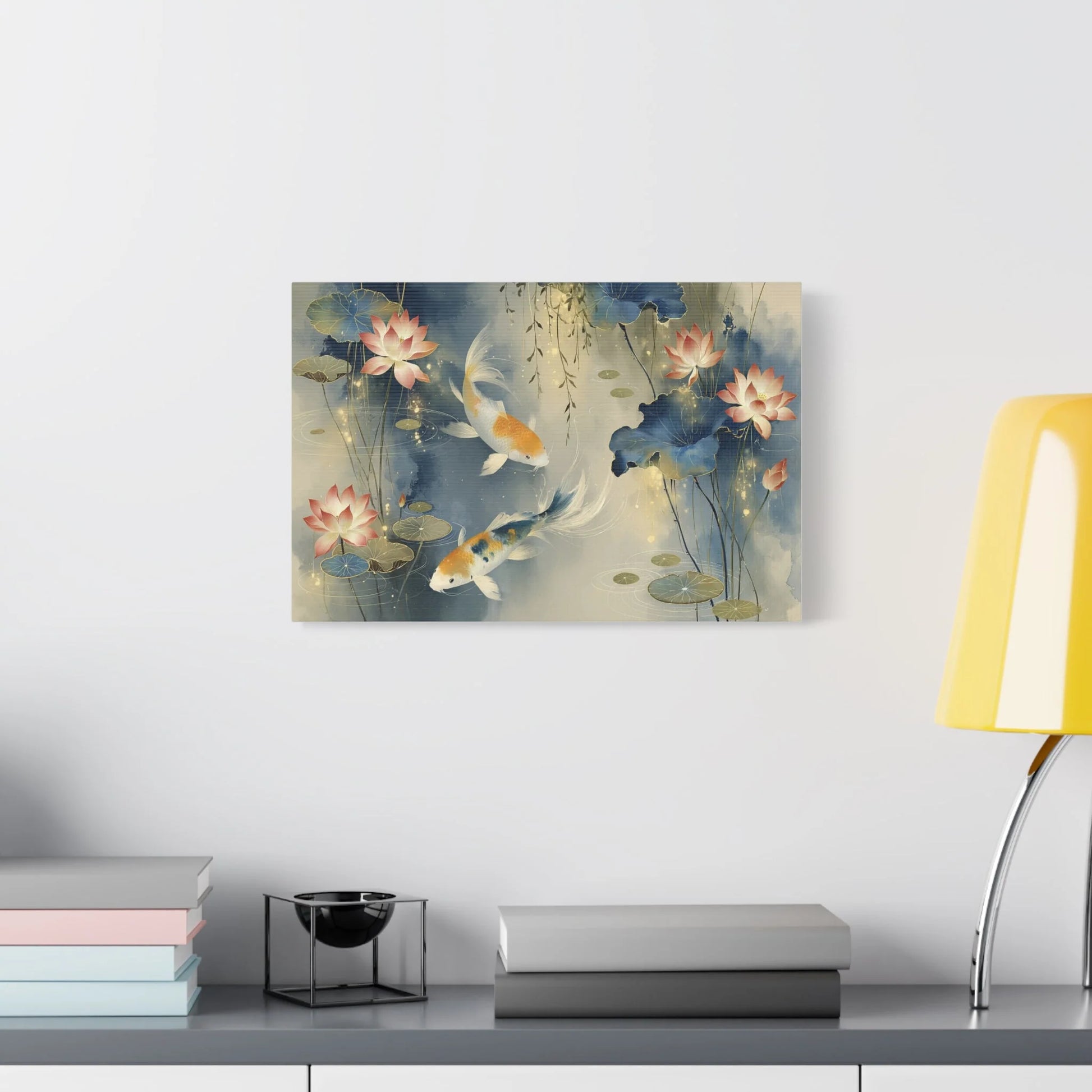 Tableau Koi étang dans un hall d'hôtel asiatique
