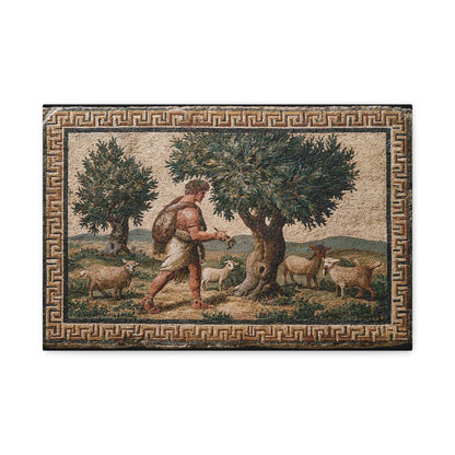 Tableau en Mosaïque Pompéi Pastorale - Mémoire Romaine