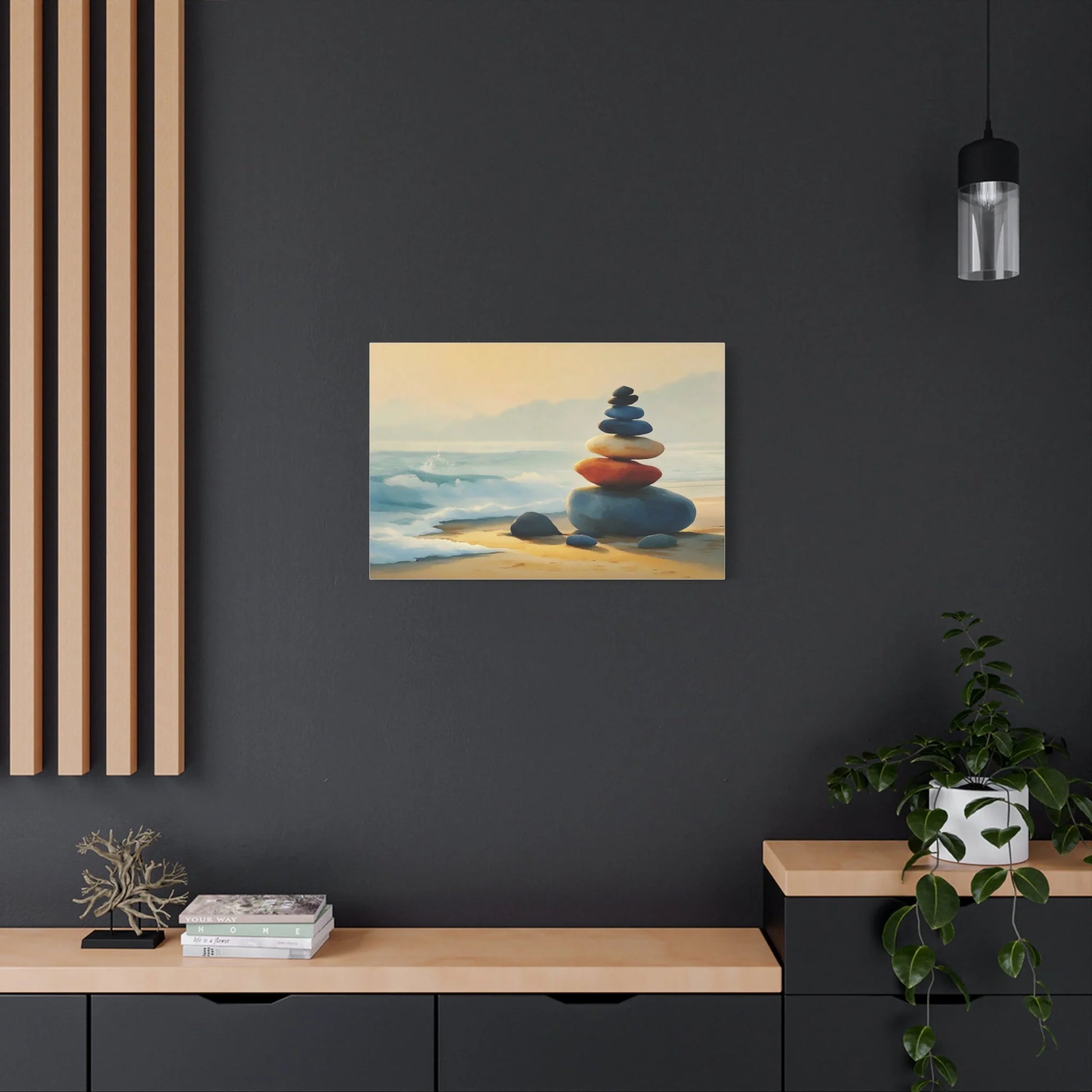 Tableau Cairn sur toile de coton 470 g/m²
