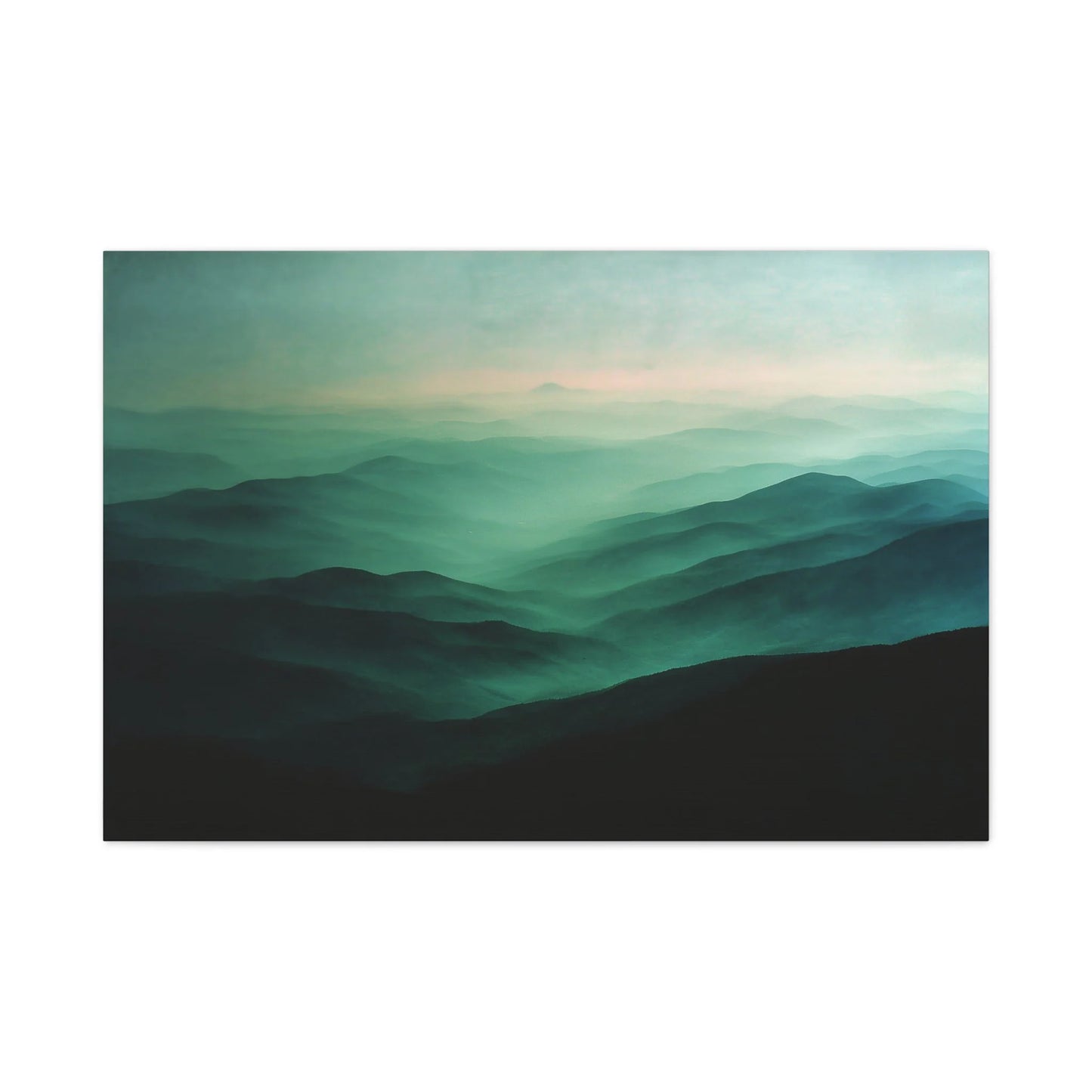 Tableau Collines vert sauge atmosphère Highlands
