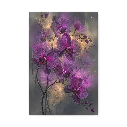 Tableau Orchidée Violet - Constellation Florale