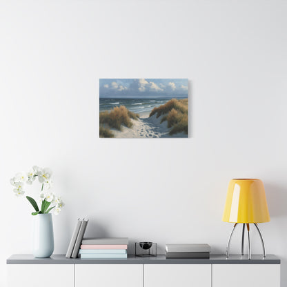 Dunes grises avec oyats et chemin de sable vers la mer du Nord - Art Virtuoso - vue 10/20