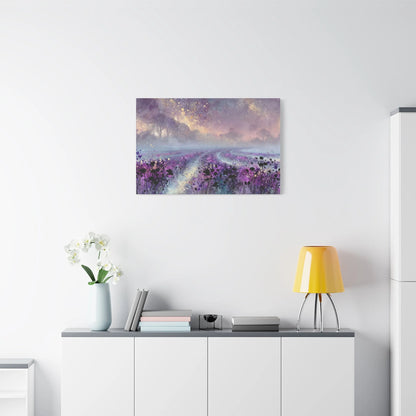 Tableau Tableau lavande ambiance romantique apaisée