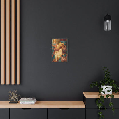 Tableau Bouddha Couché - Paix du Parinirvāna - vue mur béton ciré