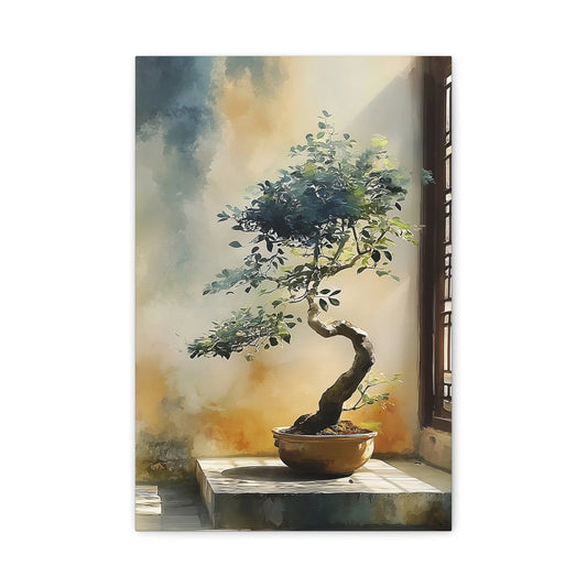 Tableau Bonsaï Zen - Lumière du Matin