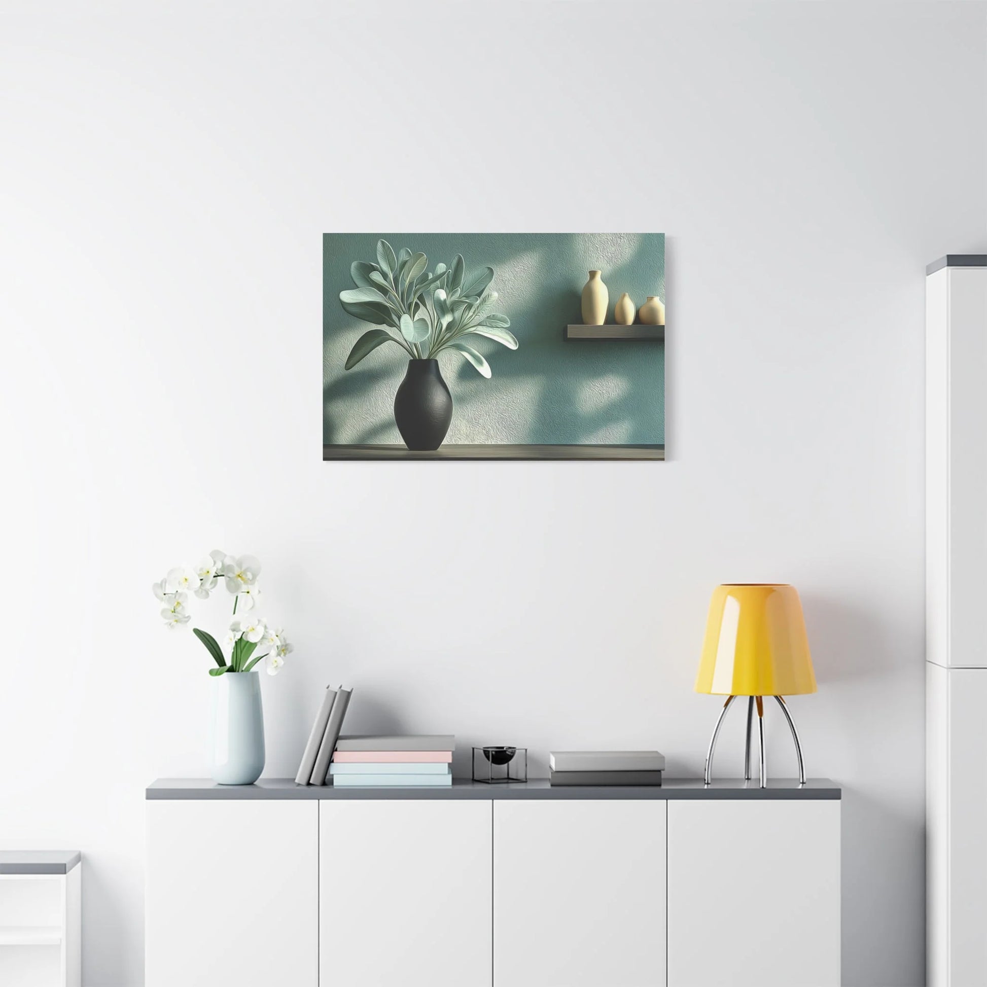 Tableau Tableau sauge vert sauge ambiance comptoir design