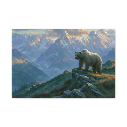 Tableau Ours Brun Montagne - Gardien des Cimes - format M