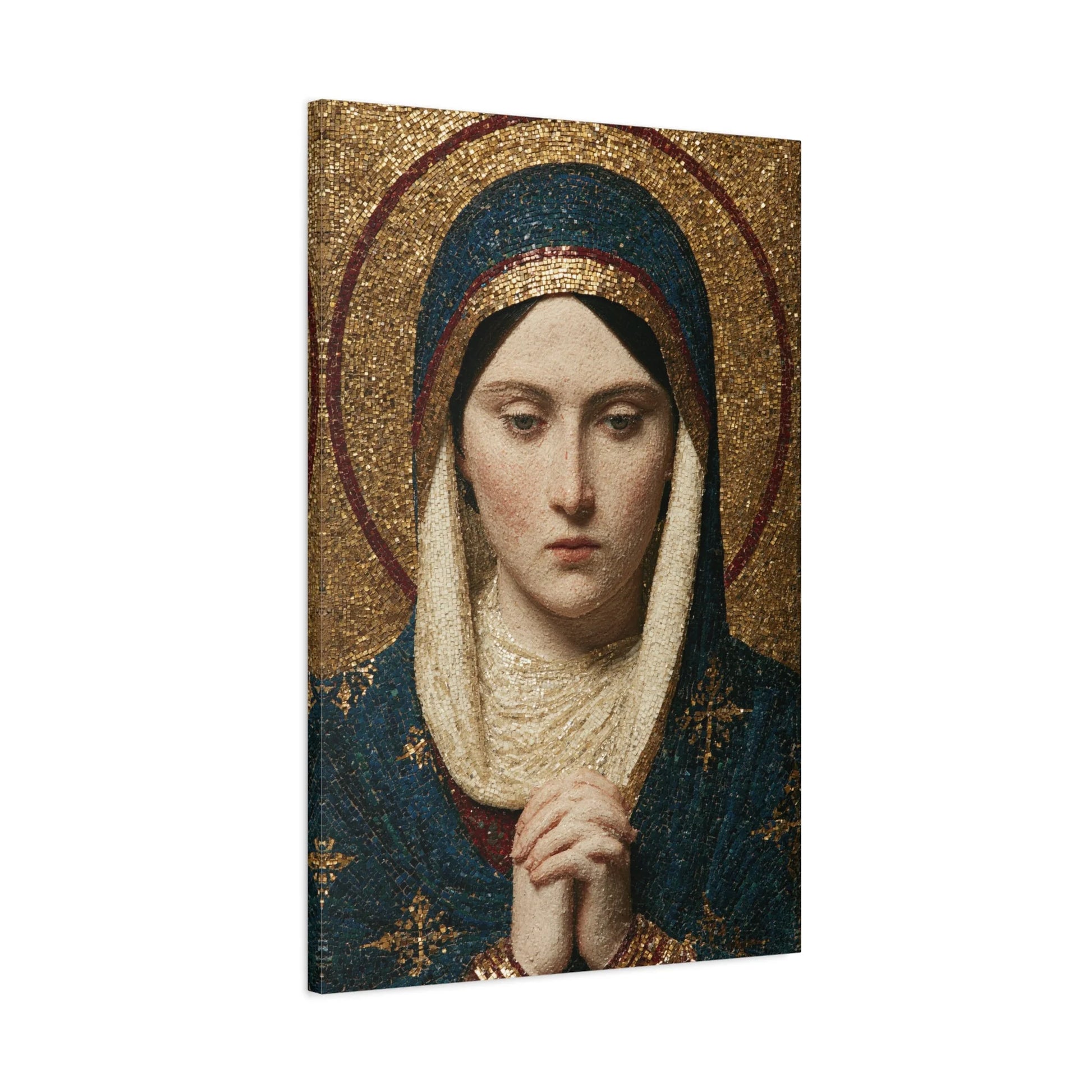 Tableau en Mosaïque Byzantine Ravenne Dorée - Lumière d’Icône - décor mural panoramique