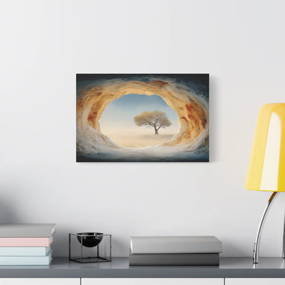 Tableau Grotte calcaire dans une galerie d'art