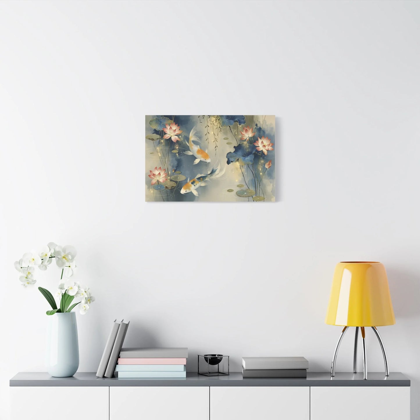 Tableau Carpes koï esprit peinture chinoise