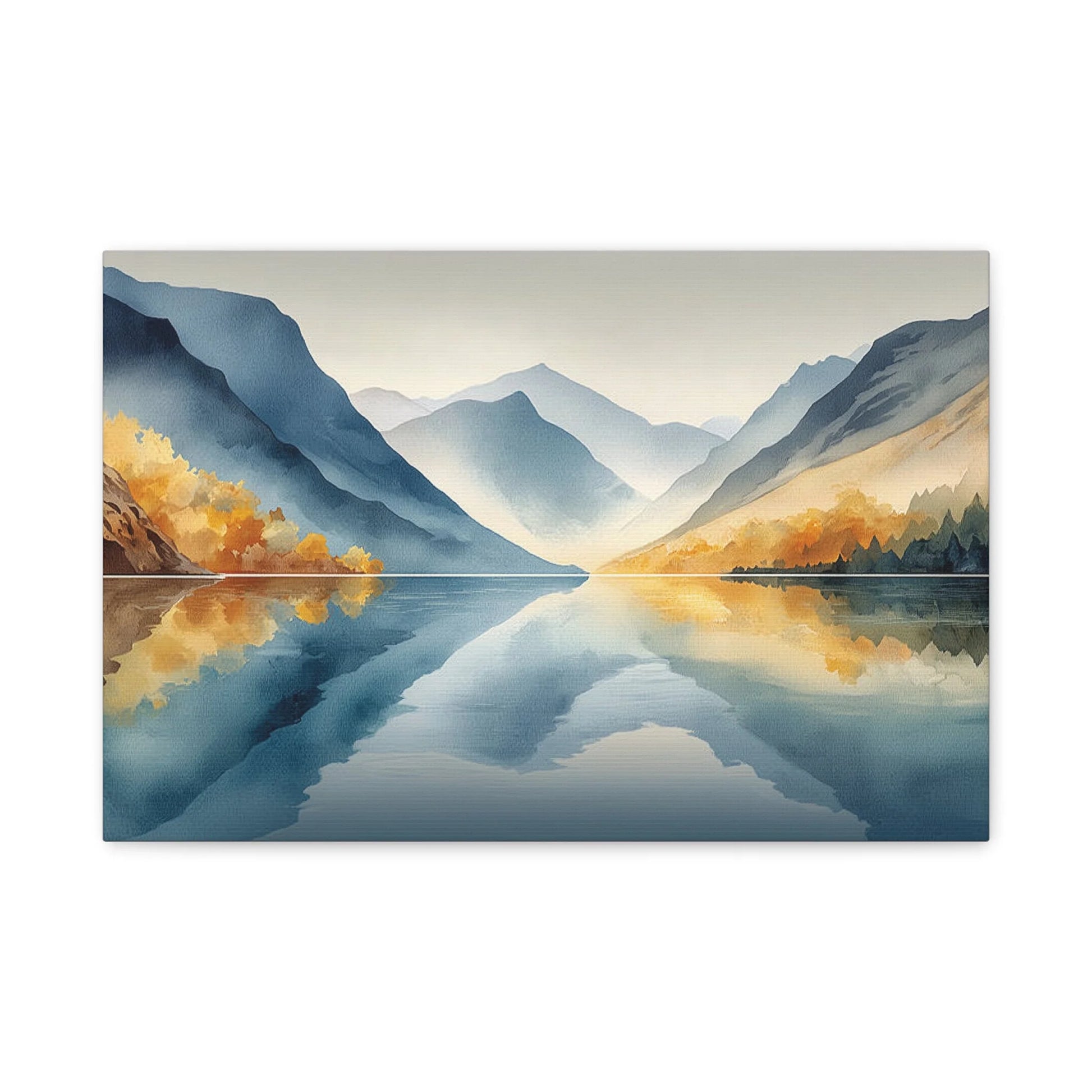 Tableau Lac et Montagnes Zen - Miroir d'Automne