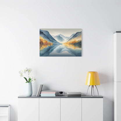 Tableau Tableau lac zen ambiance japandi