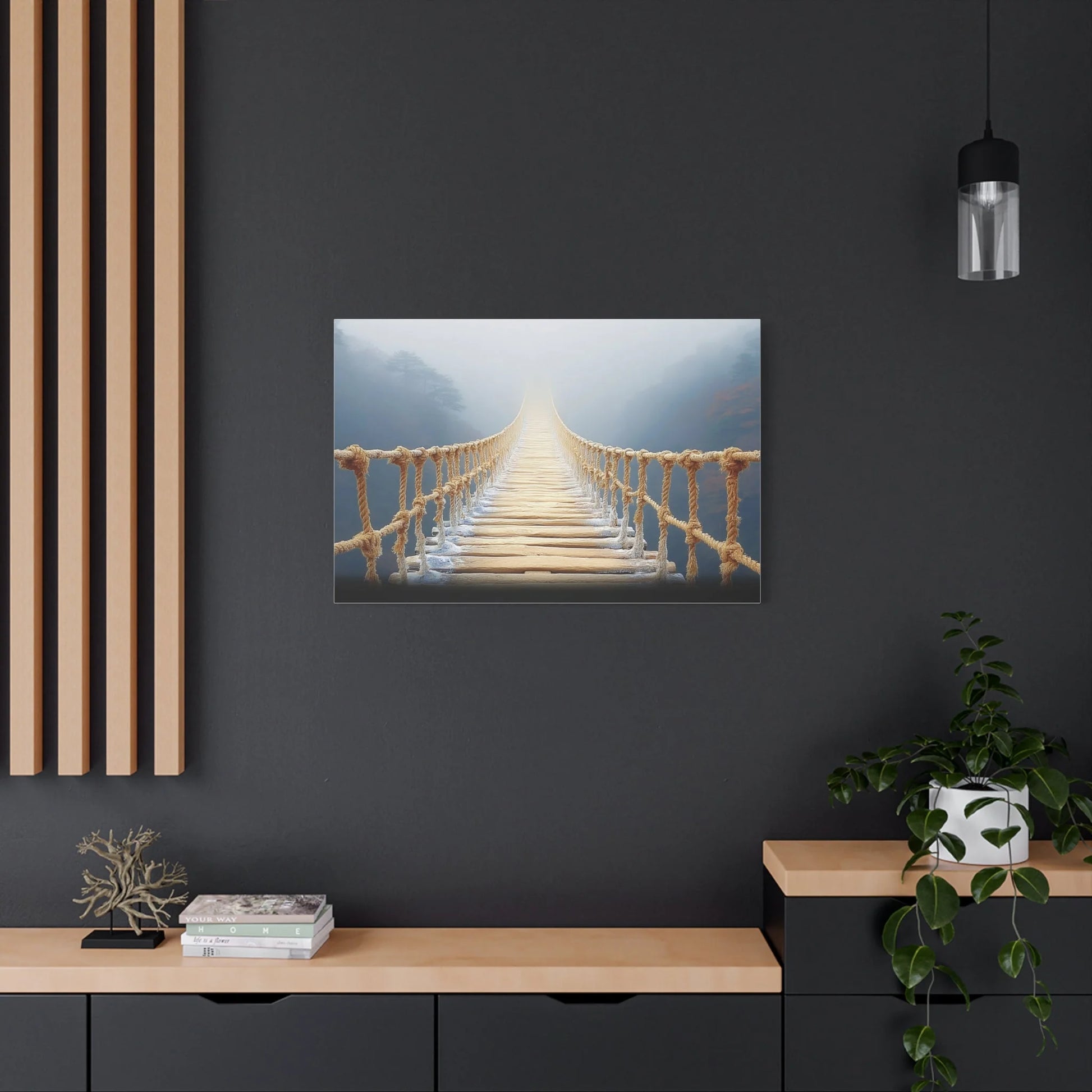 Tableau Pont de corde atmosphère Pacific Northwest