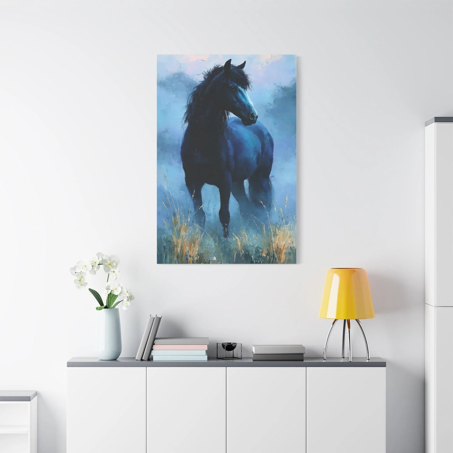 Palette bleu cobalt profond et lavande brumeuse