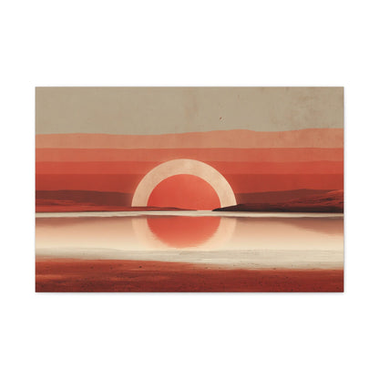 Tableau voûte solaire au-dessus d'un canapé bas