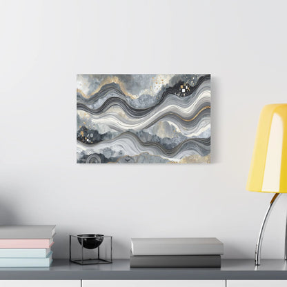 Tableau Abstrait gris dans un loft contemporain