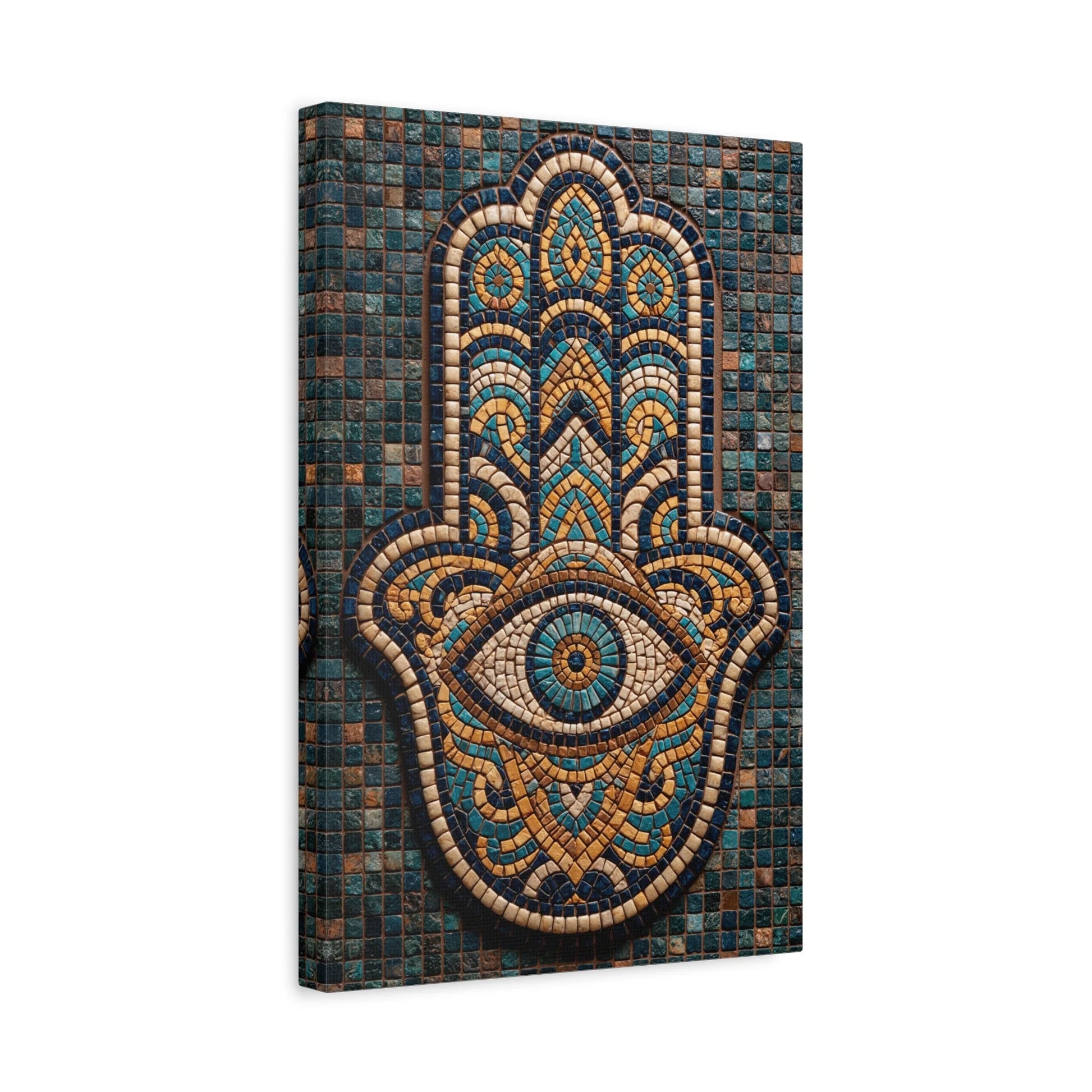 Tableau en Mosaïque Main de Fatima - Khamsa Protectrice - ambiance chambre adolescent