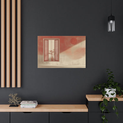 Tableau fenêtre XXL — point focal d une salle à manger