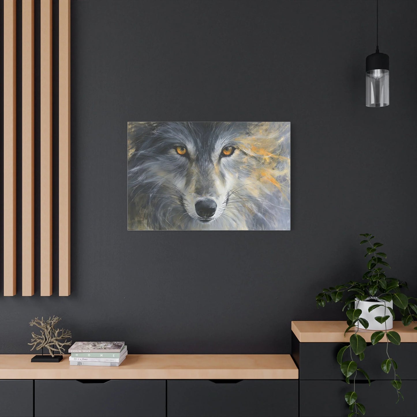 Tableau Œil de Loup - Regard Hypnotique - format XXL pièce de réception