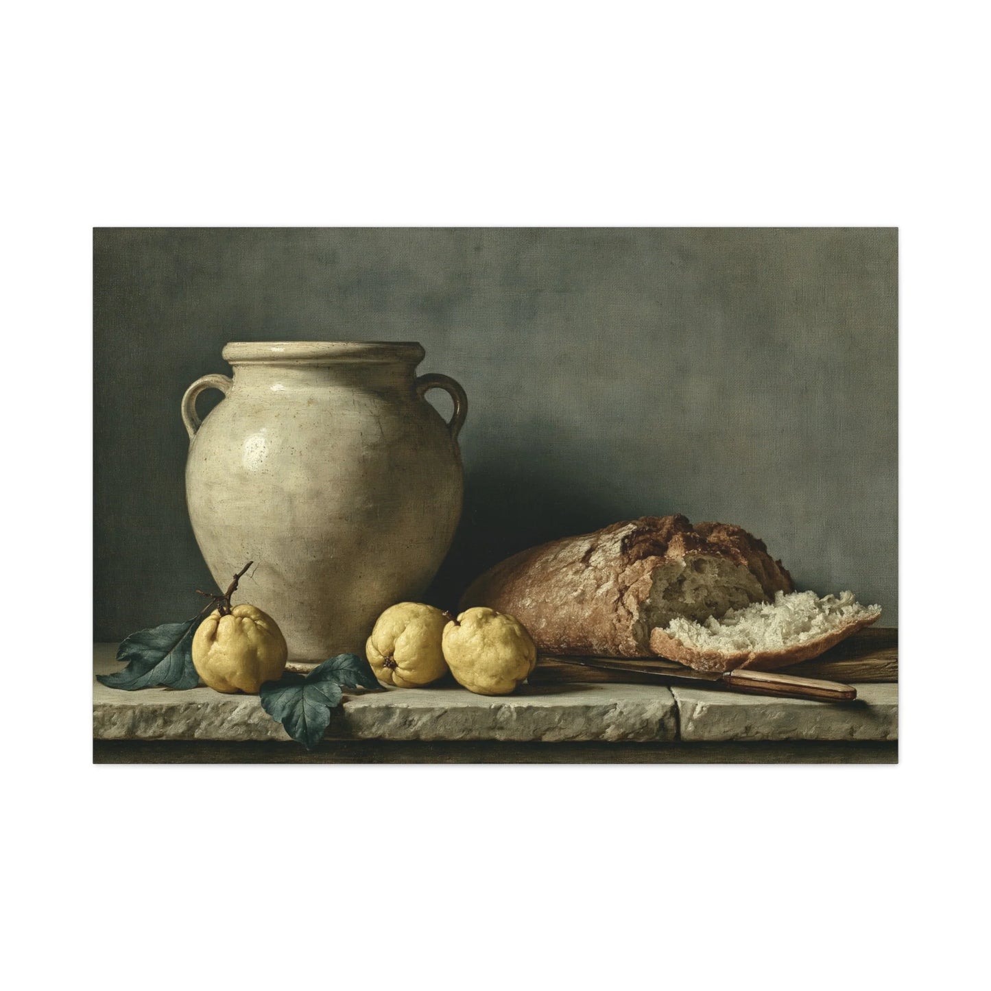 Tableau Nature Morte Espagnole - Table Ibérique - mise en scène entrée moderne