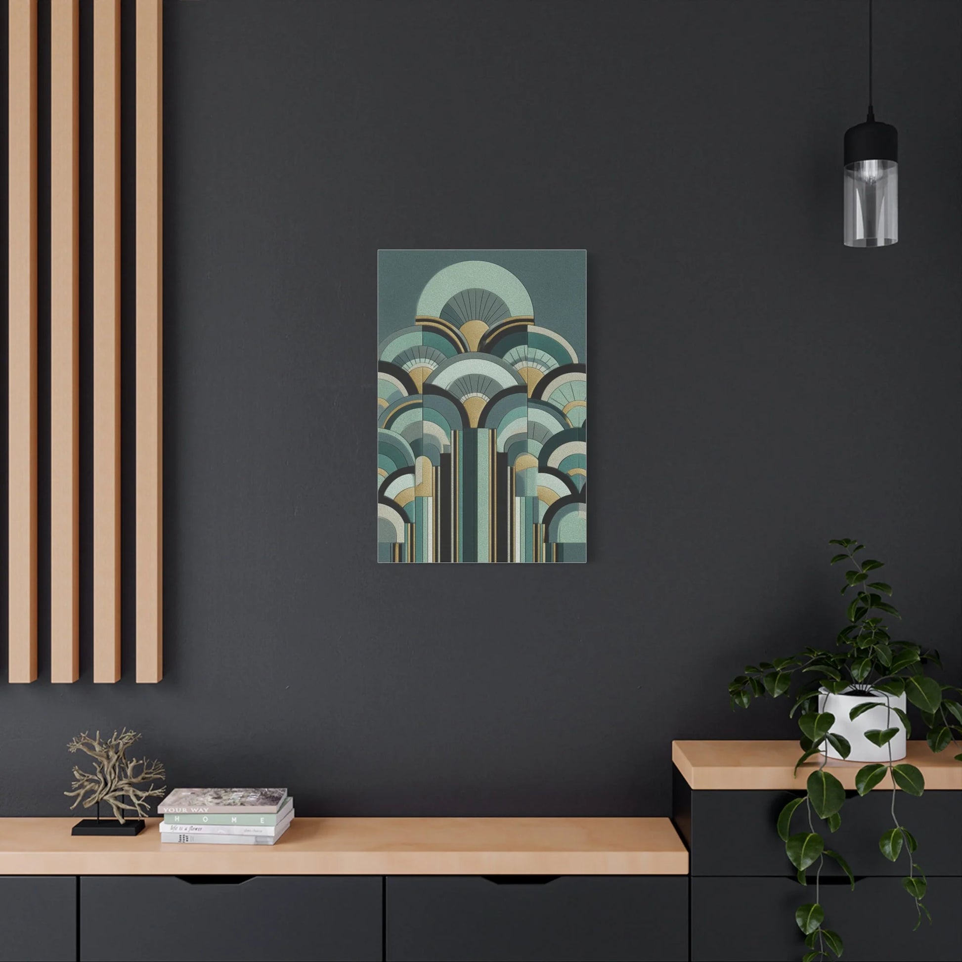 Tableau Art Déco sur toile de coton 470 g/m²