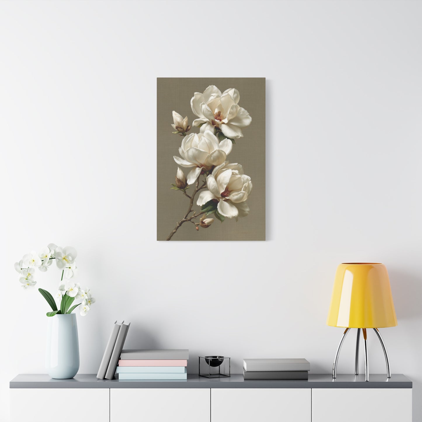 Tableau Beige Blanc - Magnolia