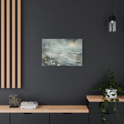 Tableau Plage sur toile de coton 470 g/m²