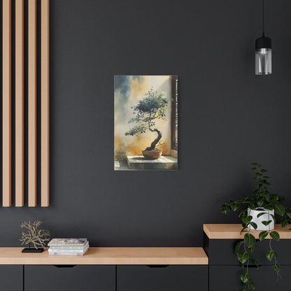 Tableau Bonsaï sur toile de coton 470 g/m²