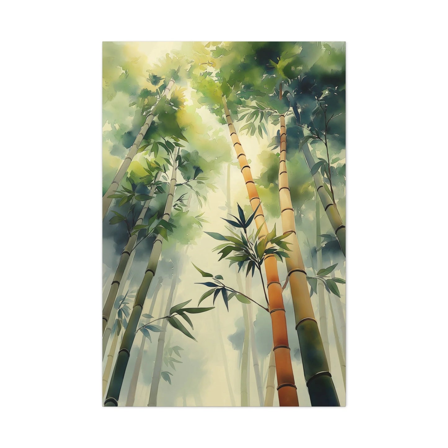 Tableau Tableau bambous dans un couloir vertical