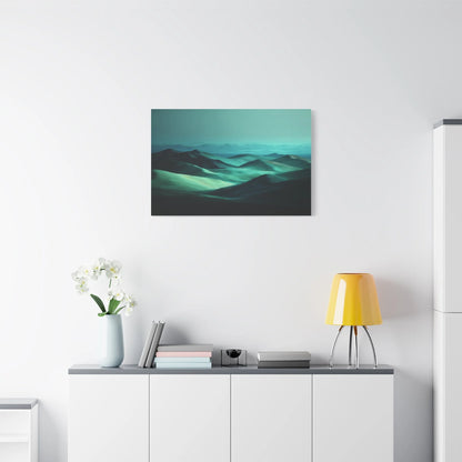 Tableau Tableau dunes vert sauge atmosphère Patagonie