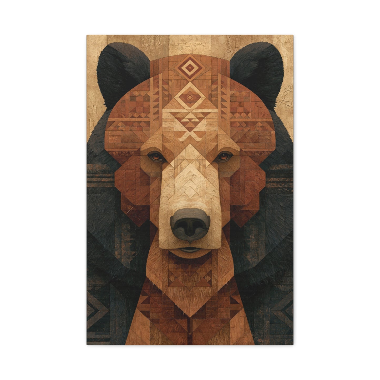 Tableau Ours Tribal Totem - Esprit Protecteur - format L