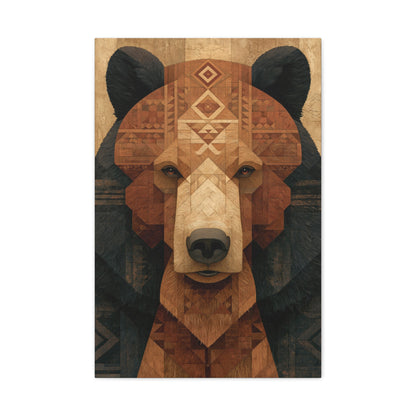 Tableau Ours Tribal Totem - Esprit Protecteur - format L
