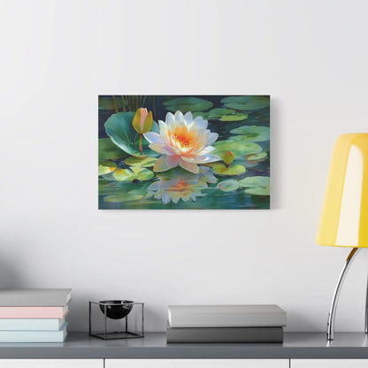 Tableau Lotus dans un studio de yoga